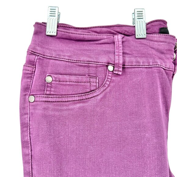 Torrid Denim Jeggings Womens 18R Purple 3 Button and Zip Fly Pockets - Picture 3 of 8